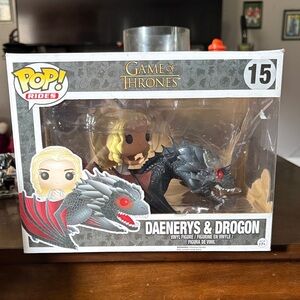 Funko Pop Rides Daenerys & Drogon Vinyl Figure - Black and Red